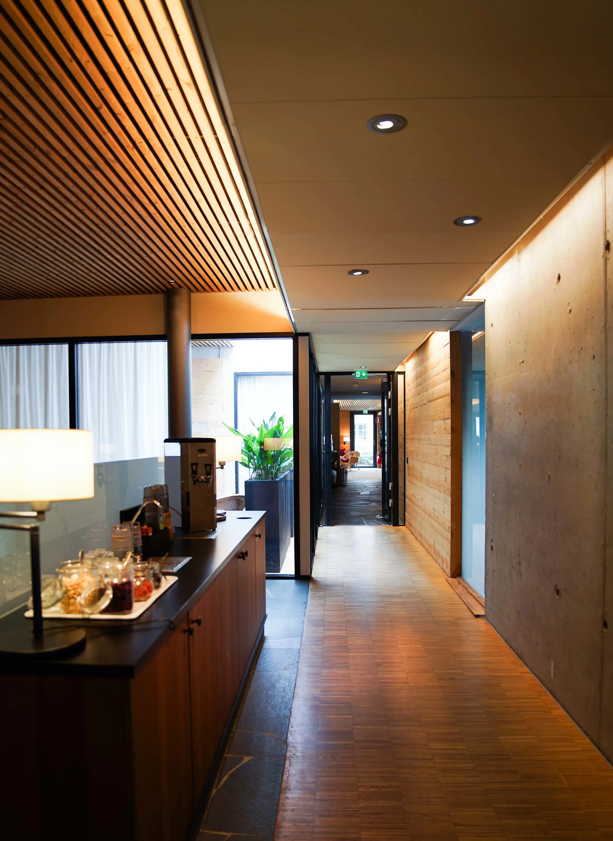 Bild från behandlingsloungen på Hooks Herrgård. 