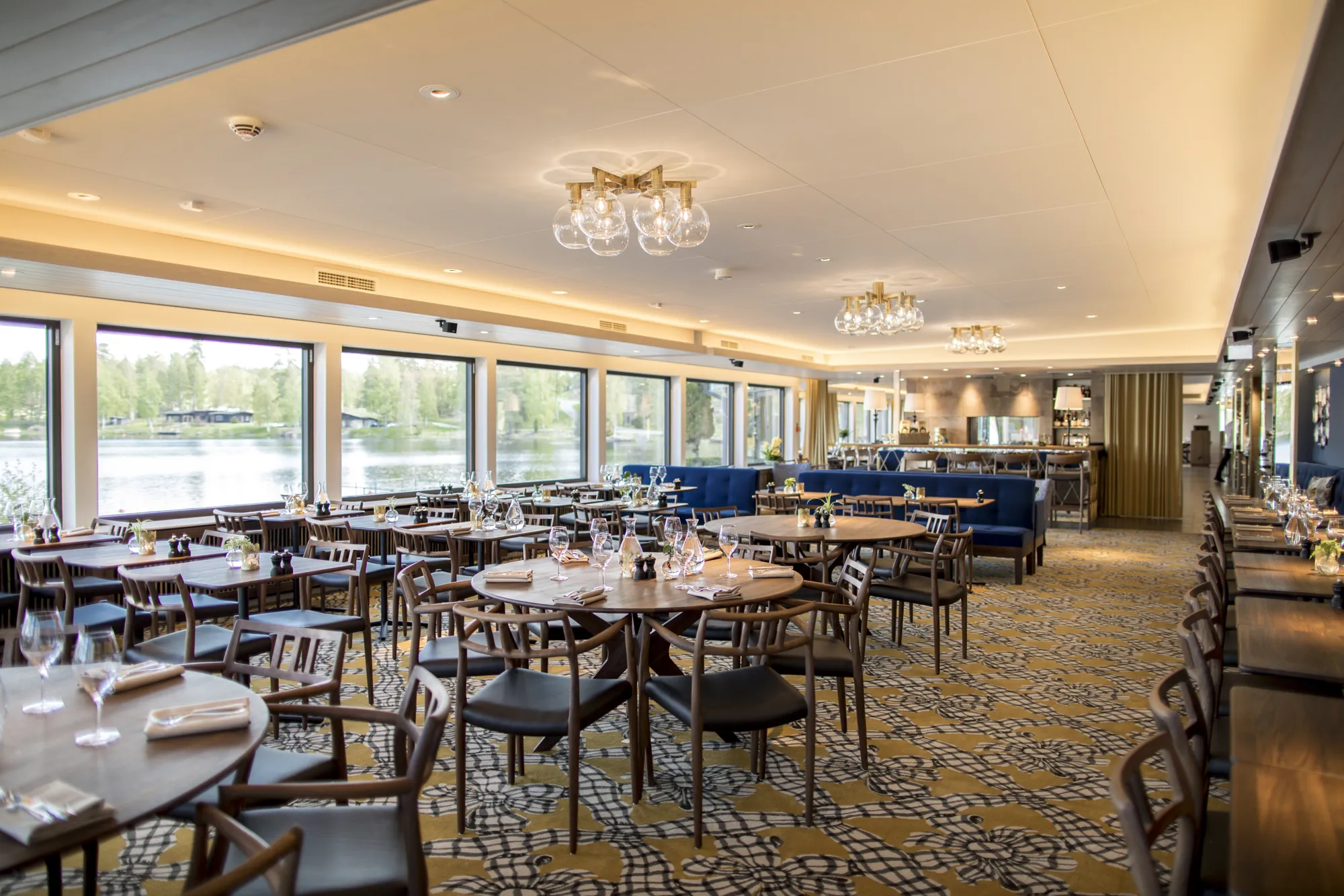 Restaurangen på Hooks Herrgård. 